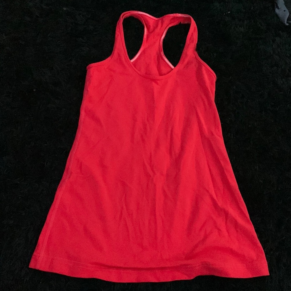 Red lulu tank top
